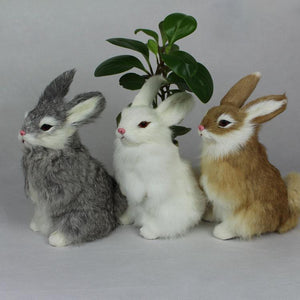 Planet Gates Stuffed Toys Lovely Simulation Lifelike Rabbit Animal Doll Plush Toy Kids Decorations Birthday Gift For Children