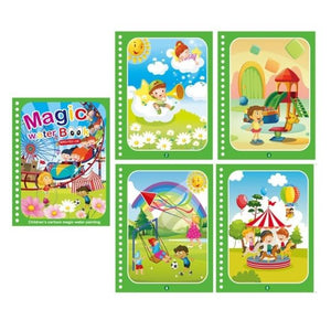 Planet Gates Style 06 Reusable Magic Water Drawing Book for Kids Coloring Picture Book Magic Water Pen Painting Drawing Board Educational Toys