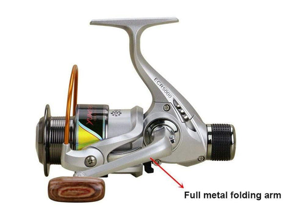 Planet Gates Style 1 / 12 / 2000 Series ECR2000-7000 12BB High Power Gear 5.2:1 Metal Spinning Spool Cup Exchange Handles Fishing Reel Fishing Tackle Line Bait ECR