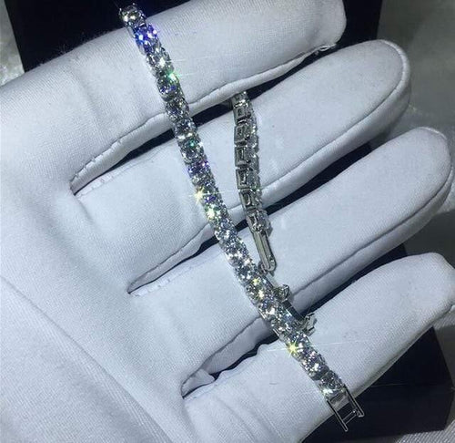 Planet Gates Style 1 / 18cm 29 Styles Fashion Tennis bracelet White Gold Filled Pave AAAAA Cz stone Statement Party Wedding bracelets for women men Jewelry