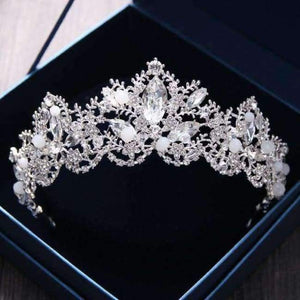 Planet Gates Style 1 2018 New Fashion Baroque Luxury Crystal AB Bridal Crown Tiaras Light Gold Diadem Tiaras for Women Bride Wedding Hair Accessories