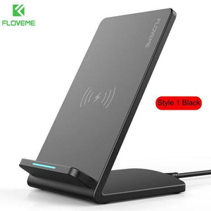 Planet Gates Style 1 Black FLOVEME 5V/9V Qi Wireless Charger For Samsung Galaxy S8 S7 S9 Note 8 For iPhone X 8 8 Plus Google Nexus 4/5 Fast Charging Dock