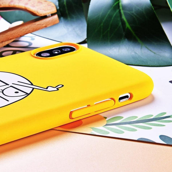 TOMKAS BAD BOY Phone Case for iPhone XS X XS Max XR Case Yellow Cover Funny Banana Cute Cases for iPhone 7 8 6 S 6S Plus Coque - Planet Gates