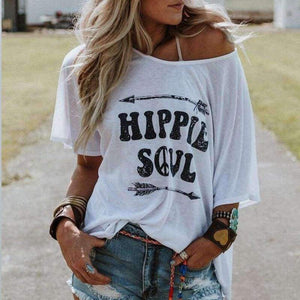 Planet Gates style 1 / L T-shirt top hippie letter casual printed printing graphic female tumblr fashion tee tshirt tops tees shirt