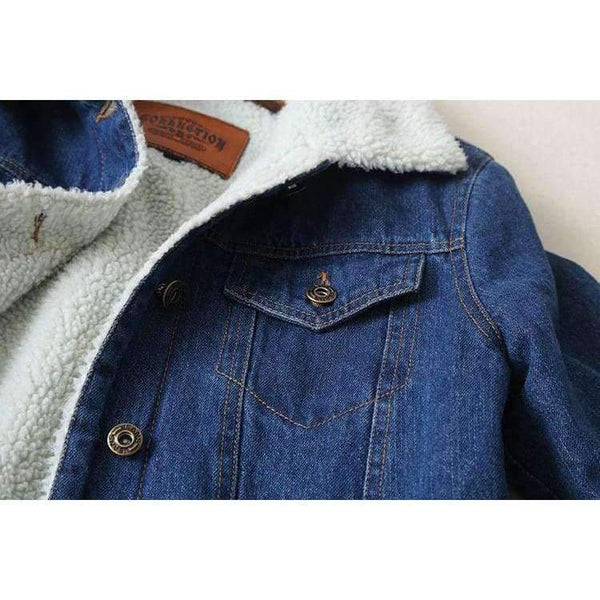 Planet Gates Style 1- No Fleece / S Autumn Winter denim jacket women long sleeve lambswool jean jackets with buttons basic coat streetwear  902133