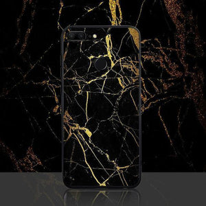 Planet Gates Style 1 / P20 Lite TOMKAS Agate Marble Phone Case for Huawei P20 Lite Case on Honor 9 Lite Soft Edge PC+Glass Back Cover Case on for Huawei P Smart