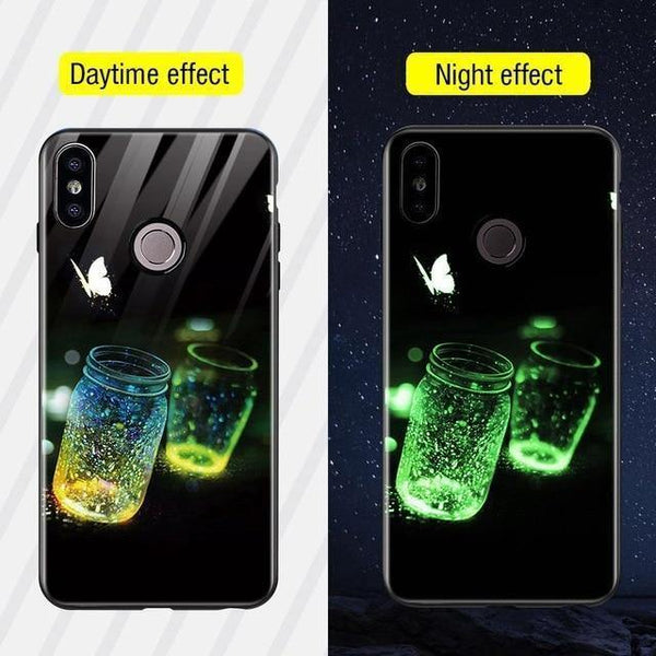 TOMKAS Silicone Glass Phone Case For Xiaomi Redmi Note 5 6 Pro Luxury Cover Case For Xiaomi Redmi 4X 5 Plus 6A Mi A1 A2 Lite - Planet Gates