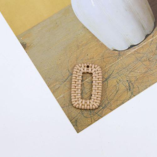 Planet Gates Jewelry accessories imitation woven rattan round rectangular hollow resin pendant earrings wholesale lots bulk jewelry making