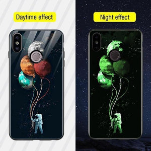 Planet Gates Style 11 / Redmi Note 6 Pro TOMKAS Silicone Glass Phone Case For Xiaomi Redmi Note 5 6 Pro Luxury Cover Case For Xiaomi Redmi 4X 5 Plus 6A Mi A1 A2 Lite