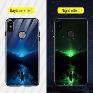 Planet Gates Style 12 / Redmi Note 6 Pro TOMKAS Silicone Glass Phone Case For Xiaomi Redmi Note 5 6 Pro Luxury Cover Case For Xiaomi Redmi 4X 5 Plus 6A Mi A1 A2 Lite