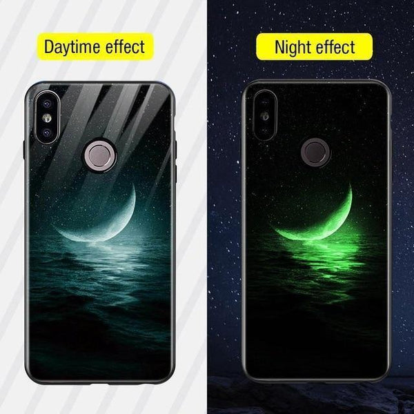 Planet Gates Style 12B / Redmi Note 6 Pro TOMKAS Silicone Glass Phone Case For Xiaomi Redmi Note 5 6 Pro Luxury Cover Case For Xiaomi Redmi 4X 5 Plus 6A Mi A1 A2 Lite