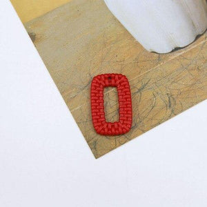 Planet Gates Style 15 Jewelry accessories imitation woven rattan round rectangular hollow resin pendant earrings wholesale lots bulk jewelry making