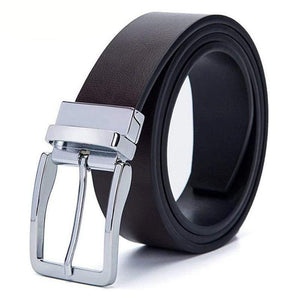 Men's Genuine Leather Belt Reversible Belt for Causal Classic High Quality Pin Buckle Male Belt