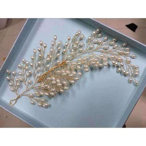Planet Gates Style 2 2018 New Luxurious Bride Hair Accessories 100% Handmade Pearl Wedding Hair Jewelry Party Pom Bridal Starry Hair Comb Pearl Tiara