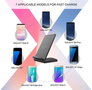 Planet Gates Style 2 Black FLOVEME 5V/9V Qi Wireless Charger For Samsung Galaxy S8 S7 S9 Note 8 For iPhone X 8 8 Plus Google Nexus 4/5 Fast Charging Dock