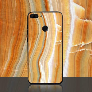 Planet Gates Style 2 / P20 Lite TOMKAS Agate Marble Phone Case for Huawei P20 Lite Case on Honor 9 Lite Soft Edge PC+Glass Back Cover Case on for Huawei P Smart