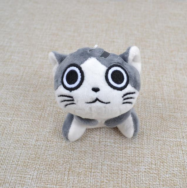 Planet Gates style 2 / United Kingdom Super Cute Sitting Chi Cat Keychain Plush Toys Dolls 10cm Stuffed Animals Soft Toys Kawaii Mini Kids Gifts