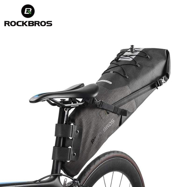 Planet Gates Style 2 Waterproof Bike Bicycle Saddle Bag Reflective Large Capacity Foldable Tail Rear Bag Cycling MTB Trunk Pannier Backpack