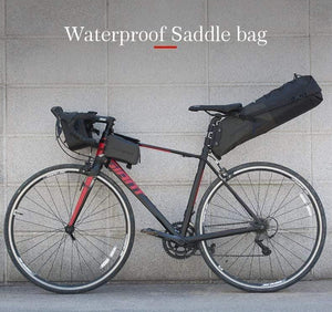 Planet Gates Style 2 Waterproof Bike Bicycle Saddle Bag Reflective Large Capacity Foldable Tail Rear Bag Cycling MTB Trunk Pannier Backpack