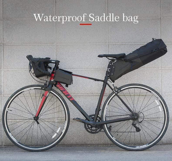 Planet Gates Style 2 Waterproof Bike Bicycle Saddle Bag Reflective Large Capacity Foldable Tail Rear Bag Cycling MTB Trunk Pannier Backpack