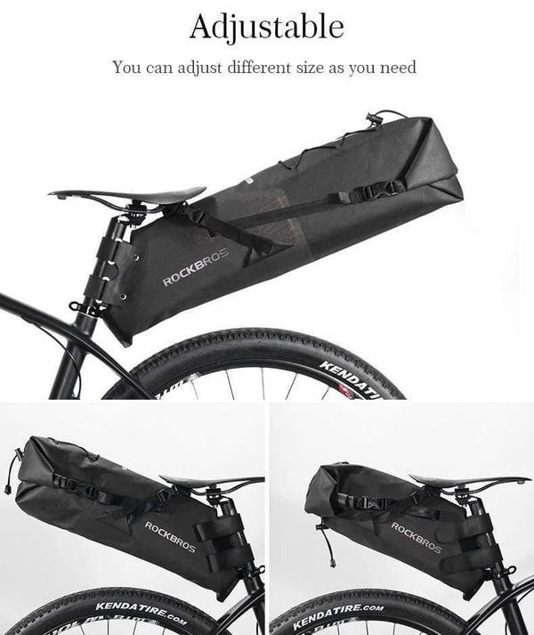 Planet Gates Style 2 Waterproof Bike Bicycle Saddle Bag Reflective Large Capacity Foldable Tail Rear Bag Cycling MTB Trunk Pannier Backpack