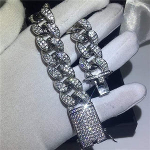Planet Gates Style 22 / 18cm 29 Styles Fashion Tennis bracelet White Gold Filled Pave AAAAA Cz stone Statement Party Wedding bracelets for women men Jewelry