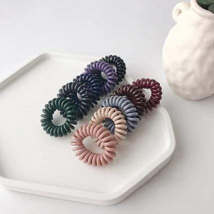 10pcs girl rubber band  headdress Headband anti-telephone line hair ring female Korean version hair band rope hair accessories