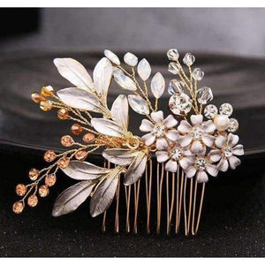 Planet Gates Style 3 2018 New Luxurious Bride Hair Accessories 100% Handmade Pearl Wedding Hair Jewelry Party Pom Bridal Starry Hair Comb Pearl Tiara
