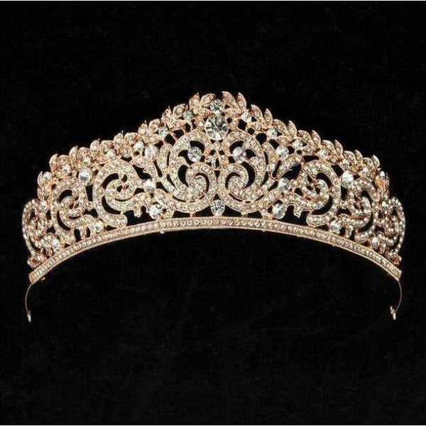 Planet Gates Style 3 Gold 2018 New Fashion Baroque Luxury Crystal AB Bridal Crown Tiaras Light Gold Diadem Tiaras for Women Bride Wedding Hair Accessories