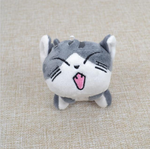 Planet Gates style 3 / United States Super Cute Sitting Chi Cat Keychain Plush Toys Dolls 10cm Stuffed Animals Soft Toys Kawaii Mini Kids Gifts