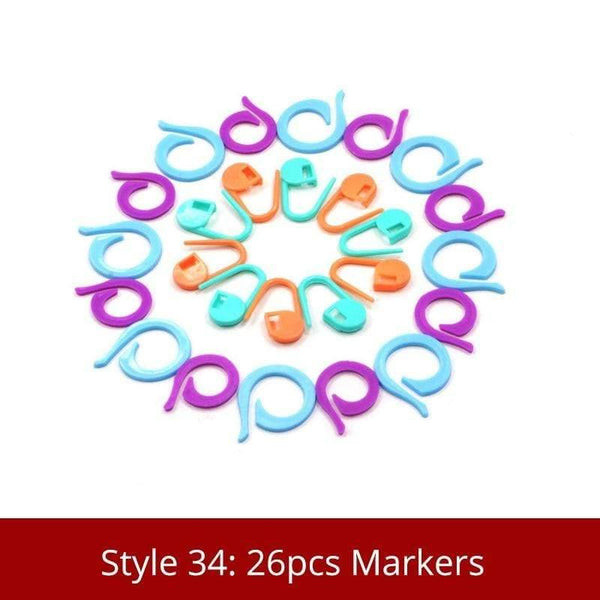 Planet Gates Style 34 35 Styles Sewing Accessories For Crochet Hook And Knitting Needles DIY Needles Arts Craft Weave With Stitch Markers Sewing Tools