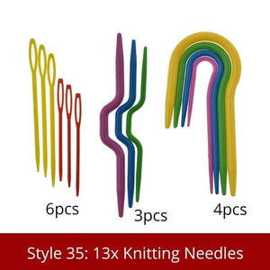 Planet Gates Style 35 35 Styles Sewing Accessories For Crochet Hook And Knitting Needles DIY Needles Arts Craft Weave With Stitch Markers Sewing Tools