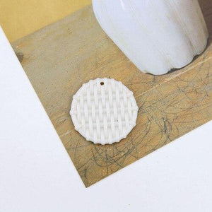 Planet Gates Style 4 Jewelry accessories imitation woven rattan round rectangular hollow resin pendant earrings wholesale lots bulk jewelry making