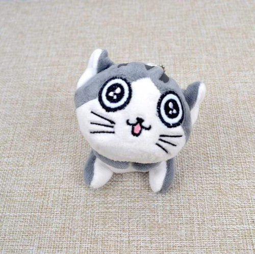 Planet Gates style 4 / United Kingdom Super Cute Sitting Chi Cat Keychain Plush Toys Dolls 10cm Stuffed Animals Soft Toys Kawaii Mini Kids Gifts