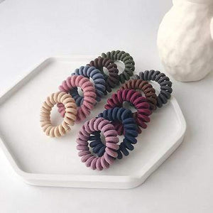 10pcs girl rubber band  headdress Headband anti-telephone line hair ring female Korean version hair band rope hair accessories