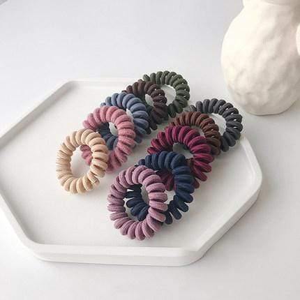 10pcs girl rubber band  headdress Headband anti-telephone line hair ring female Korean version hair band rope hair accessories