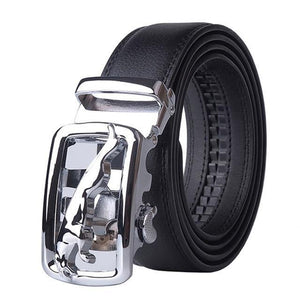 Planet Gates Style 5 / 110cm Designer Automatic Buckle Cowhide Leather men belt Fashion Luxury belts for men designer belts