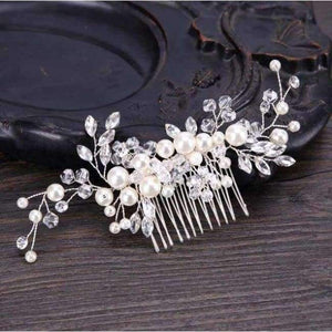 Planet Gates Style 5 2018 New Luxurious Bride Hair Accessories 100% Handmade Pearl Wedding Hair Jewelry Party Pom Bridal Starry Hair Comb Pearl Tiara