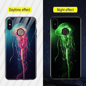 Planet Gates Style 5 / Redmi Note 6 Pro TOMKAS Silicone Glass Phone Case For Xiaomi Redmi Note 5 6 Pro Luxury Cover Case For Xiaomi Redmi 4X 5 Plus 6A Mi A1 A2 Lite