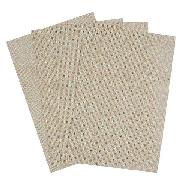 Planet Gates STYLE 5 Set of 4 PVC Cross Weave Placemats for Dining Table Runner Linens Place Mat Kitchen Accessories Cup Wine Coaster Pad