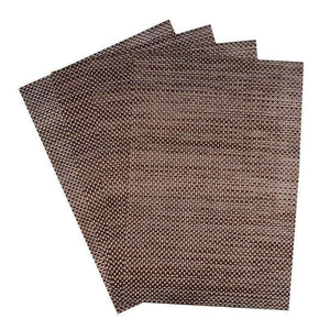 Planet Gates STYLE 5 Set of 4 PVC Cross Weave Placemats for Dining Table Runner Linens Place Mat Kitchen Accessories Cup Wine Coaster Pad
