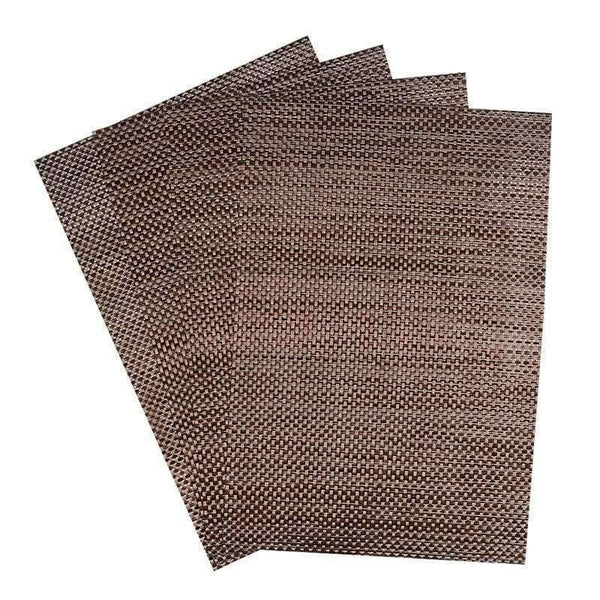 Planet Gates STYLE 5 Set of 4 PVC Cross Weave Placemats for Dining Table Runner Linens Place Mat Kitchen Accessories Cup Wine Coaster Pad