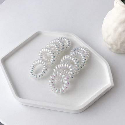 10pcs girl rubber band  headdress Headband anti-telephone line hair ring female Korean version hair band rope hair accessories