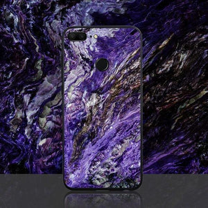 Planet Gates Style 6 / P20 Lite TOMKAS Agate Marble Phone Case for Huawei P20 Lite Case on Honor 9 Lite Soft Edge PC+Glass Back Cover Case on for Huawei P Smart