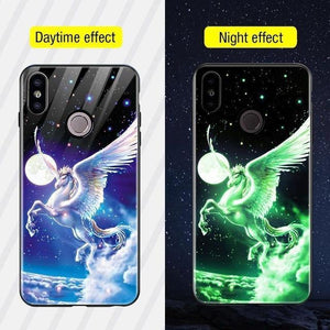 Planet Gates Style 6 / Redmi Note 6 Pro TOMKAS Silicone Glass Phone Case For Xiaomi Redmi Note 5 6 Pro Luxury Cover Case For Xiaomi Redmi 4X 5 Plus 6A Mi A1 A2 Lite