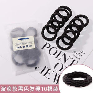 10Pcs/Lot New High Elastic Basic Rubber Bands Simple Hairband Girls Headwear Solid Color Headband Fashion Women Hair Accessories