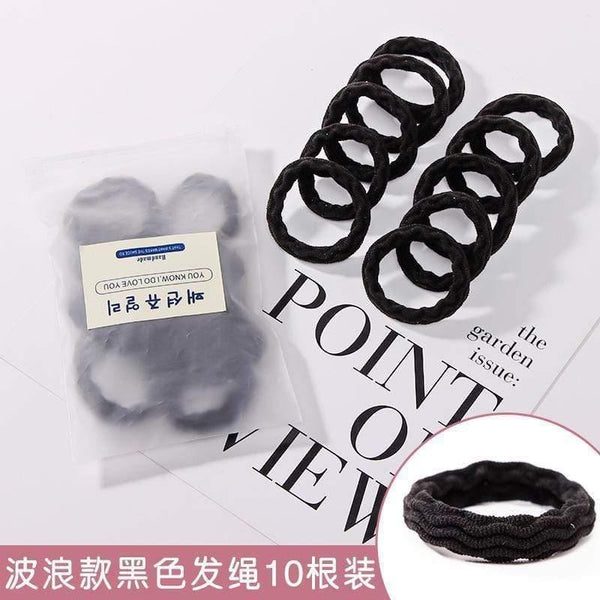 10Pcs/Lot New High Elastic Basic Rubber Bands Simple Hairband Girls Headwear Solid Color Headband Fashion Women Hair Accessories