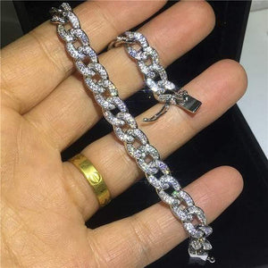 Planet Gates Style 7 / 18cm 29 Styles Fashion Tennis bracelet White Gold Filled Pave AAAAA Cz stone Statement Party Wedding bracelets for women men Jewelry