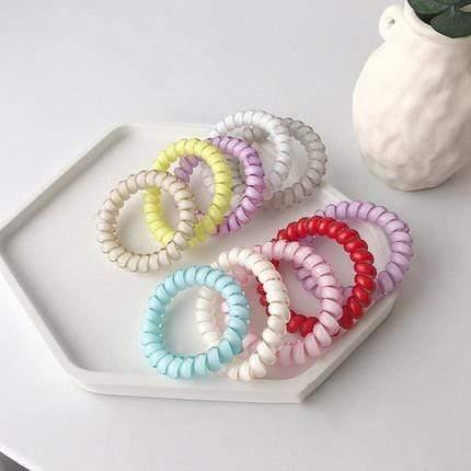 10pcs girl rubber band  headdress Headband anti-telephone line hair ring female Korean version hair band rope hair accessories