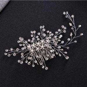 Planet Gates Style 9 New Luxurious Bride Hair Accessories 100% Handmade Pearl Wedding Hair Jewelry Party Pom Bridal Starry Hair Comb Pearl Tiara